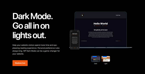 WP Dark Mode Ultimate v4.0.9（已汉化）