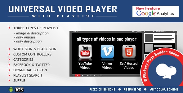 Universal Video Player for WPBakery Page Builder v3.2.1