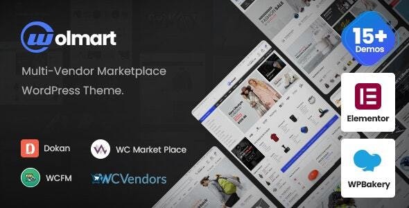 Wolmart v1.8.13（独家破解） – 多供应商市场 WooCommerce 主题