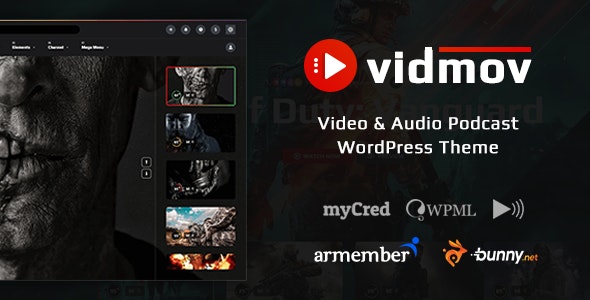 VidMov v2.3.0（已汉化） – WordPress视频主题