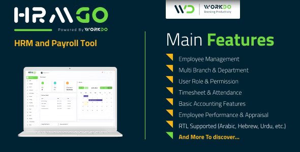 HRMGo v7.4 – 人力资源管理和薪资工具