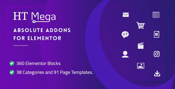 HT Mega Pro v2.0.8 – Absolute Addons for Elementor Page Builder