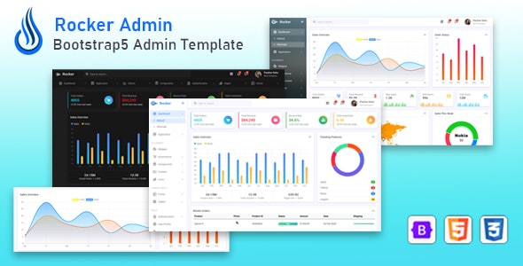 Rocker v2.1 – Bootstrap 5 Admin Dashboard Template