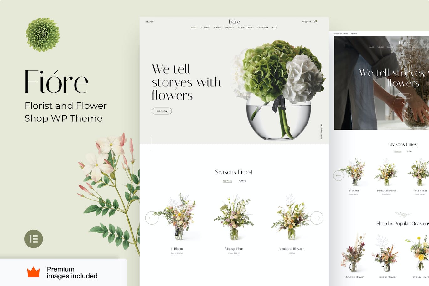 Fiore v7.6 – WordPress花店主题