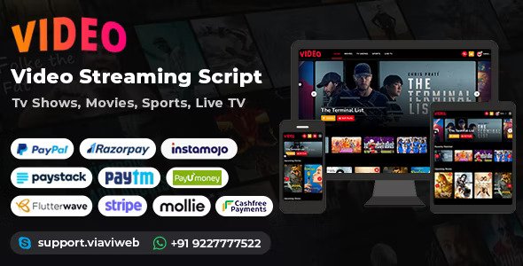 Video Streaming Portal   v2.4（已汉化） (电视节目、电影、体育、视频流媒体、电视直播PHP源码)