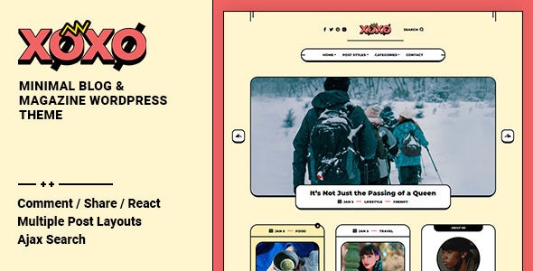 Xoxo V2.1.3破解版 – WordPress 博客和杂志主题