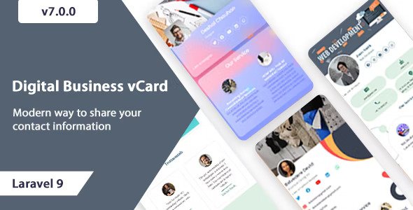 VCard SaaS v13.1.1（已汉化） – 数字名片生成器 SaaS – Laravel VCard SaaS