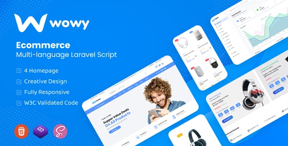 Wowy v1.30.0 破解版 – 多语言 Laravel 电子商务源码