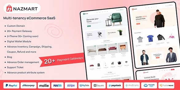 Nazmart v2.4.0（已汉化） – 多租户电子商务平台 (SAAS)