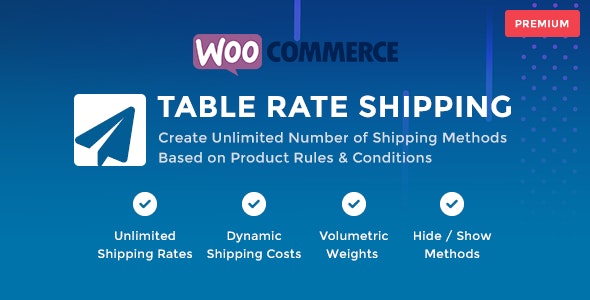 WooCommerce Table Rate Shipping v1.3.1
