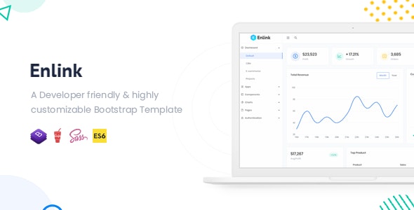 Enlink v1.0.2 – Bootstrap 管理模板