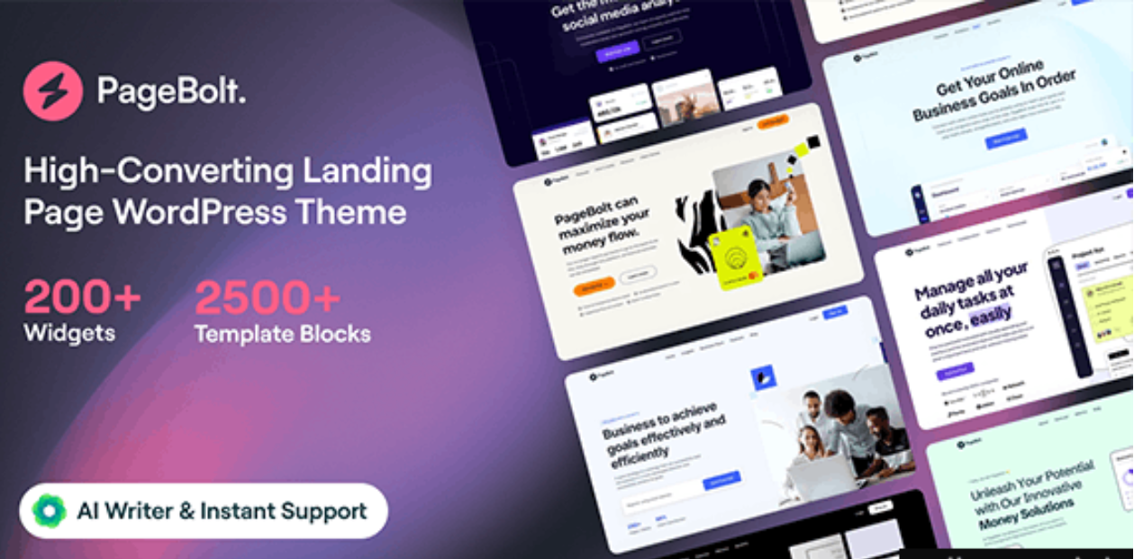 PageBolt v2.0.16 – Landing Page WordPress Theme