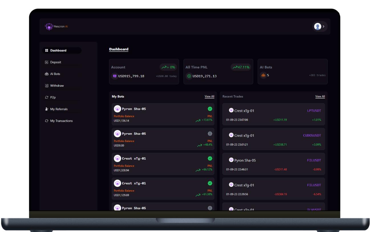 Rescron AI v4.1.0 – 人工智能交易平台PHP源码