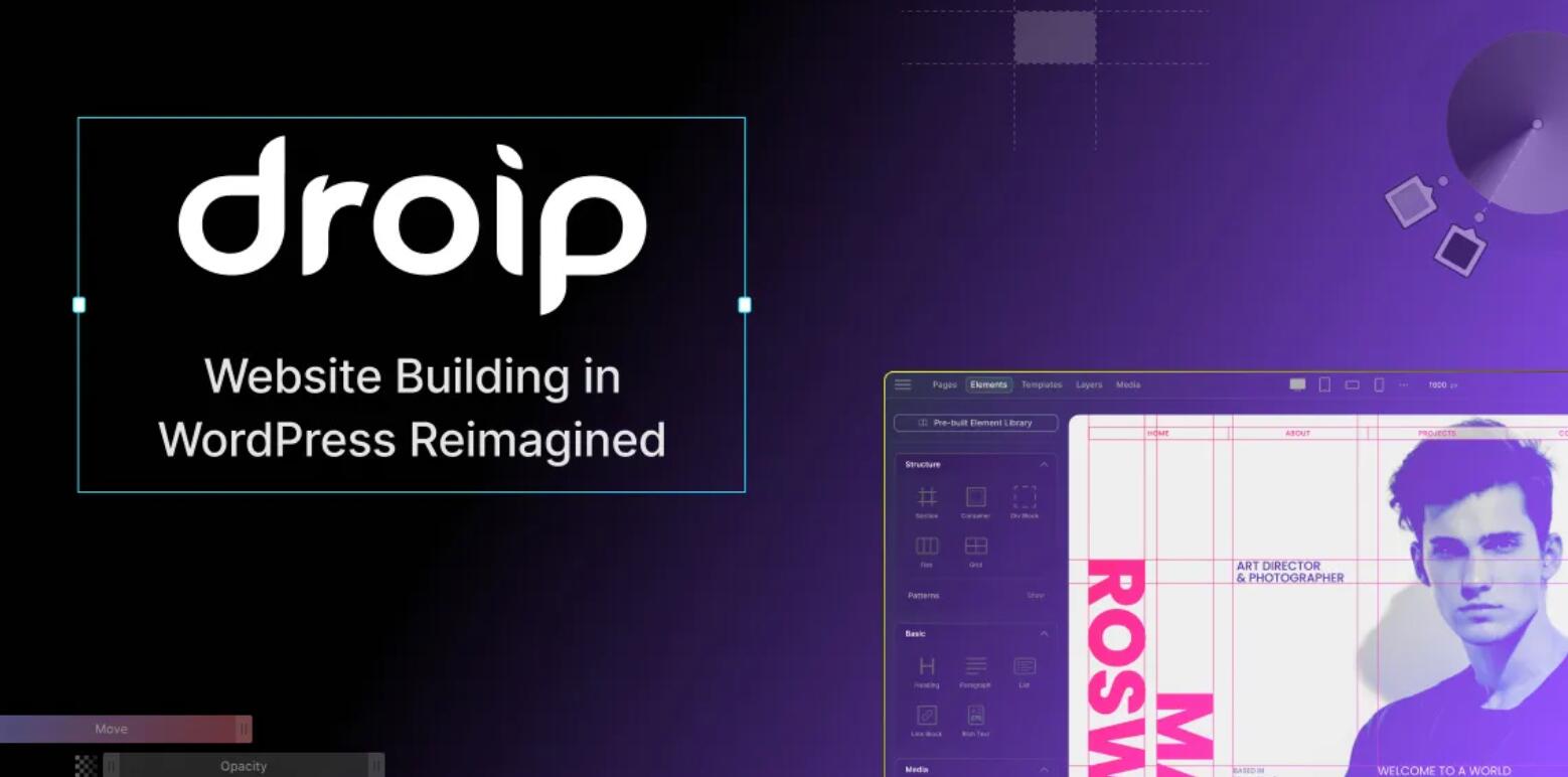 Droip v2.0 – No-Code website builder for WordPress