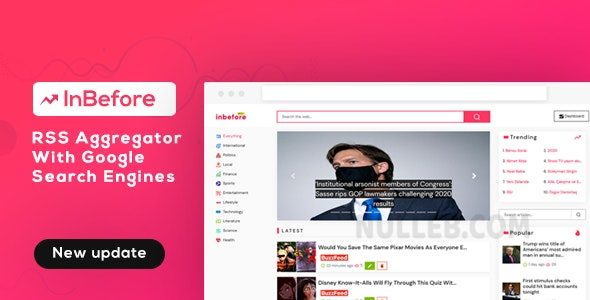 InBefore v1.0.7 – 带搜索引擎的新闻聚合器