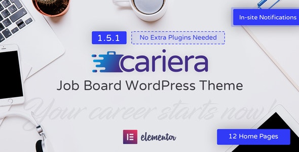 Cariera v1.8.9破解版 –  WordPress 工作管理主题