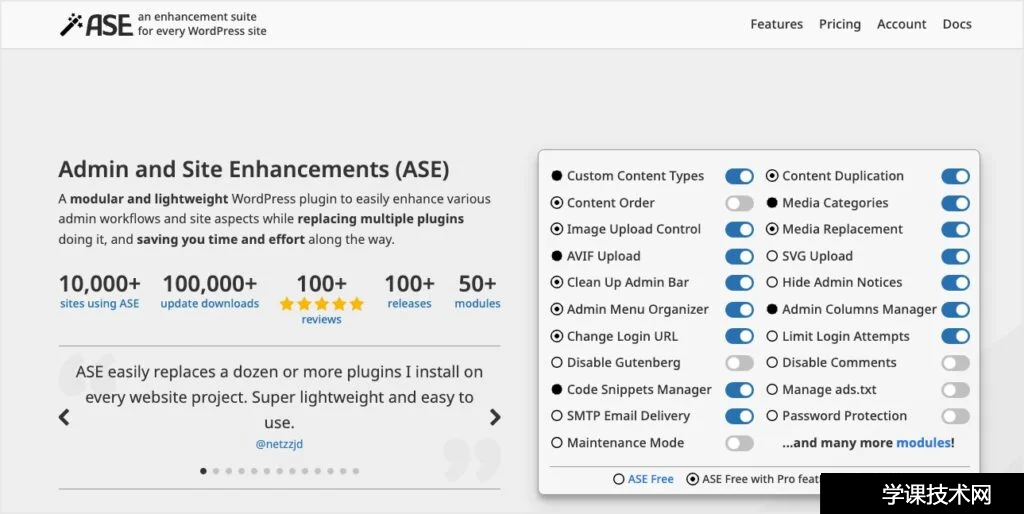 Admin and Site Enhancements (ASE) Pro v7.8.5