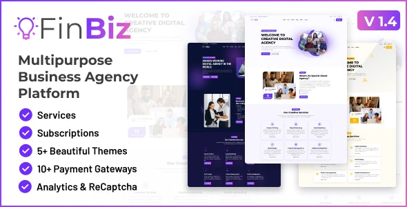FinBiz v2.1.4（已汉化） – Multipurpose Business Agency Platform