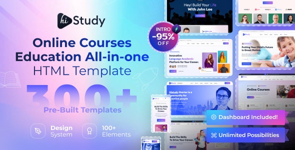 Histudy V3.0.5 – 在线课程和教育模板