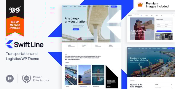 SwiftLine v2.5 – Transportation Logistics WordPress Theme