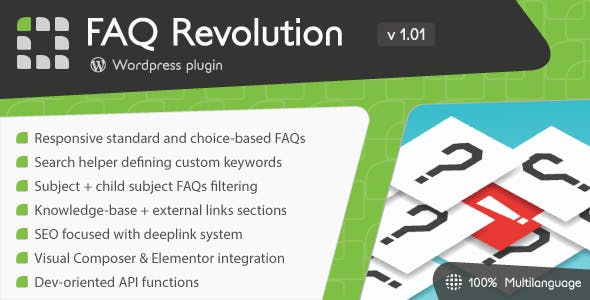 FAQ Revolution v1.4.3（已汉化） – WordPress常见问题解答插件