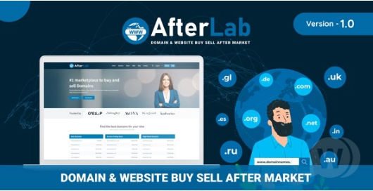 AfterLab v2.0.0（已汉化90%） – 用于销售域名和网站的站点源码
