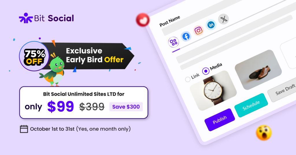 Bit Social Pro v1.3.4 – 社交媒体调度和自动发布插件