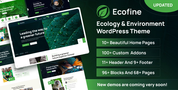Ecofine v1.1.3（破解版） – 生态与环境 WordPress 主题