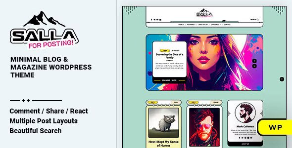 Salla v1.0.6 – 博客和杂志 WordPress 主题