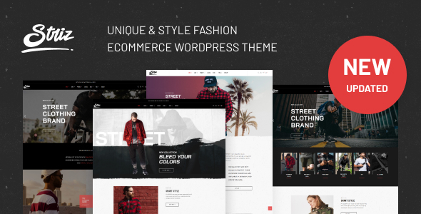 Striz v2.0.5 – 时尚电子商务 WordPress 主题