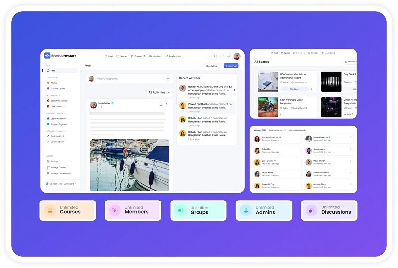Fluent Community Pro v1.2.15 – WordPress 最快的社区插件
