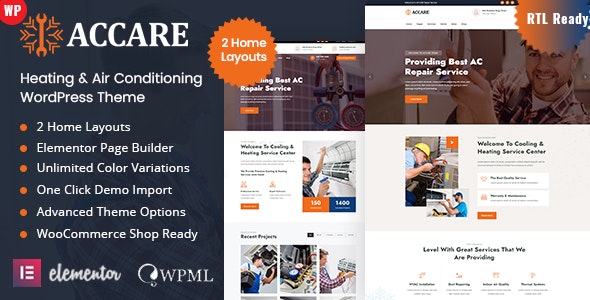 Accare v4.0 – 25 May 2025 – Heating & Air Conditioning WordPress Theme