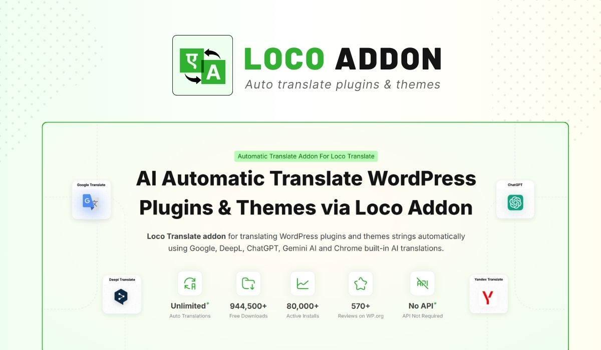 LocoAI v2.0.8 – Auto Translate for Loco Translate (Pro)