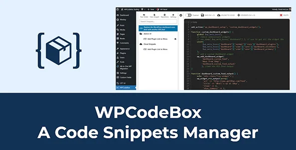 WPCodeBox 2 v1.2.0 – 代码片段插件