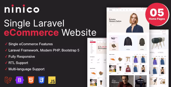 Ninico v1.8.0 – 最小的 Laravel 电子商务商店