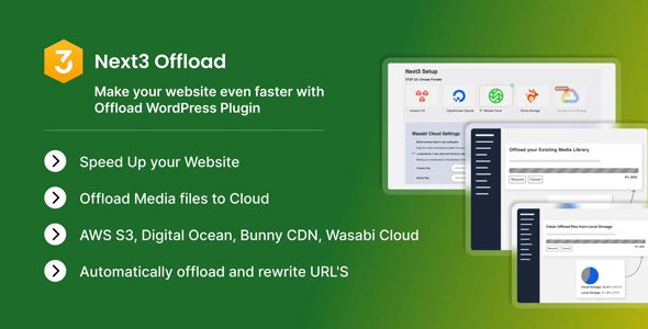 Next3 Offload v4.3.8 – WordPress Optimization Plugin