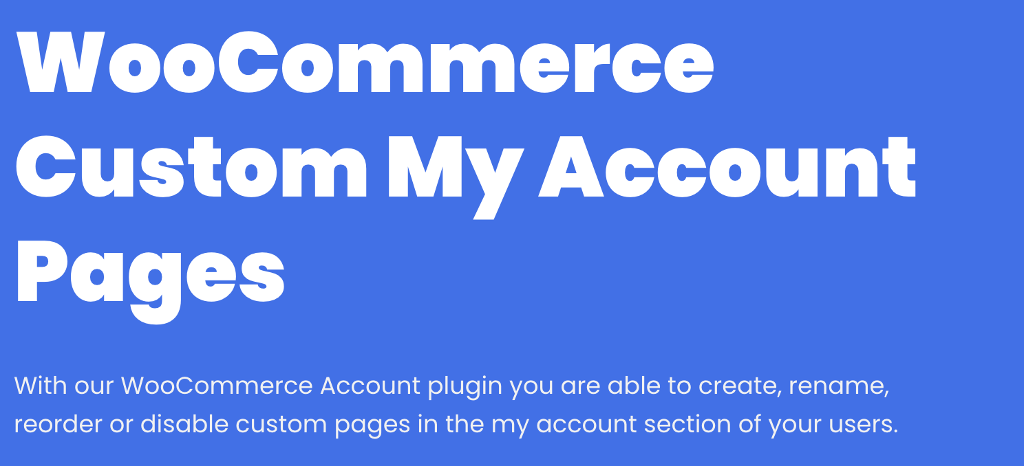 WooCommerce Custom My Account Pages by weLaunch v1.1.1