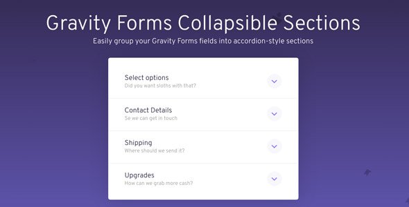 Gravity Forms Collapsible Sections Add-On v1.4.8
