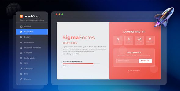 LaunchGuard Pro v1.2.1 – WordPress Coming Soon Page Plugin