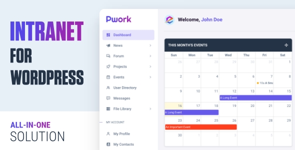 Pwork v3.1.1 – Intranet For WordPress